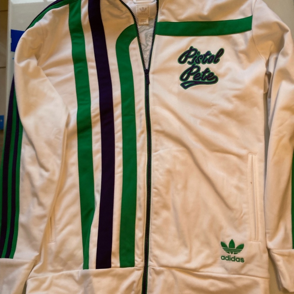 Pistol Pete Maravich Adidas Warmup Jacket Men’s